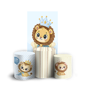 Faixa Lateral e Trio Cilindro Sublimado 3D Vest Facil - Leãozinho