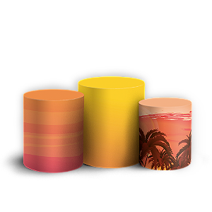 Trio Cilindro - Tardezinha - Sublimado 3D