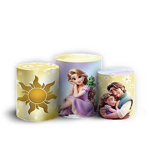 Trio Cilindro - Rapunzel - Sublimado 3D