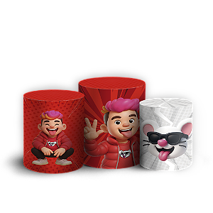 Trio Cilindro - Os Rosas - Sublimado 3D