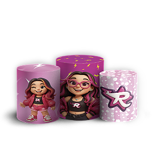 Trio Cilindro - Os Rosas - Sublimado 3D