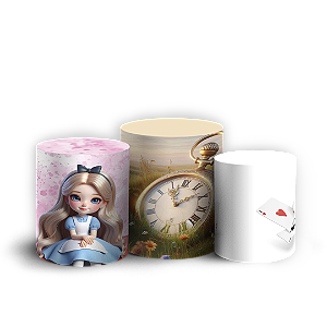 Trio Cilindro - Alice - Sublimado 3D