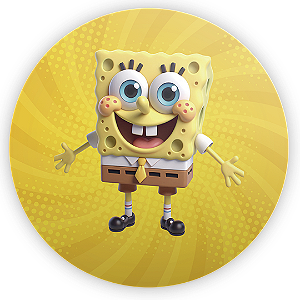Painel Redondo - Bob Esponja - Sublimado 3D