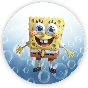 Painel Redondo - Bob Esponja - Sublimado 3D