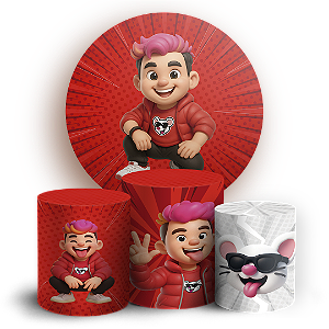 KIT Redondo e Trio - Os Rosas - Sublimado 3D