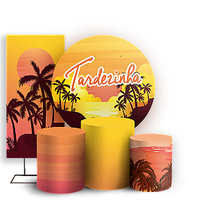 KIT Redondo Trio e Faixa - Tardezinha - Sublimado 3D