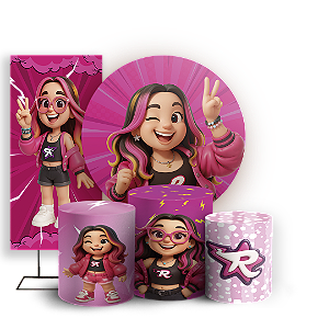 KIT Redondo Trio e Faixa - Os Rosas - Sublimado 3D