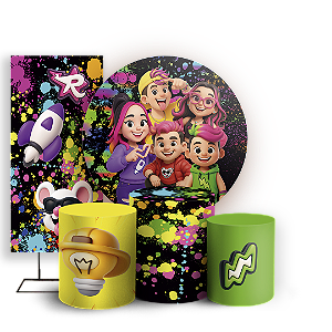 KIT Redondo Trio e Faixa - Os Rosas - Sublimado 3D