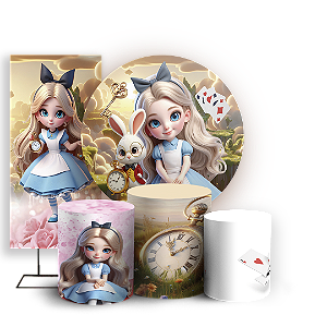 KIT Redondo Trio e Faixa - Alice - Sublimado 3D