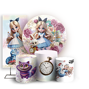 KIT Redondo Trio e Faixa - Alice - Sublimado 3D