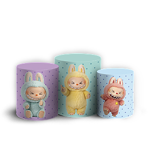 Trio Cilindro - Labubu - Sublimado 3D