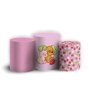 Trio Cilindro - Moranguinho - Sublimado 3D