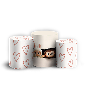 Trio Cilindro - Labubu - Sublimado 3D