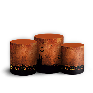 Trio Cilindro - Halloween - Sublimado 3D