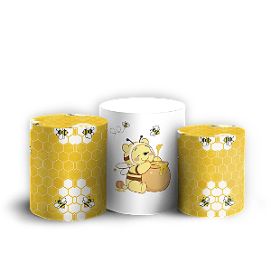 Trio Cilindro - Abelha - Sublimado 3D