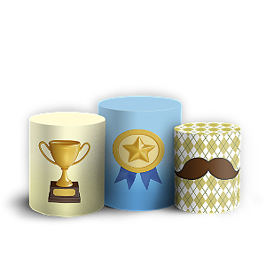 Trio Cilindro - Dia Dos Pais - Sublimado 3D