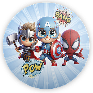 Mini Painel - Herois Vingadores - Sublimado 3D