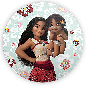 Painel Redondo - Moana - Sublimado 3D