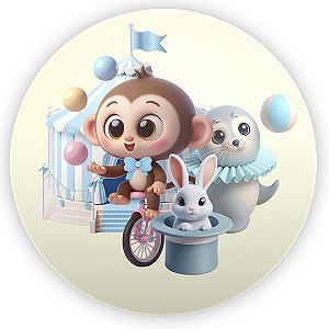 Painel Redondo - Circo - Sublimado 3D