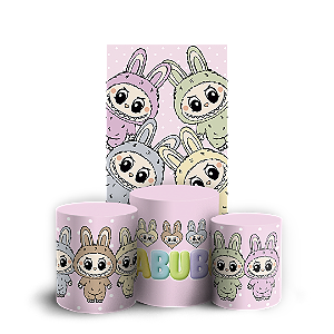 Faixa Lateral e Trio Cilindro Sublimado 3D Vest Facil - Labubu