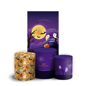 Faixa Lateral e Trio Cilindro Sublimado 3D Vest Facil - Halloween