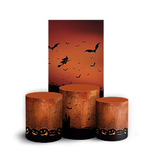 Faixa Lateral e Trio Cilindro Sublimado 3D Vest Facil - Halloween