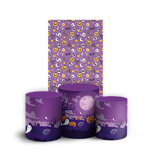 Faixa Lateral e Trio Cilindro Sublimado 3D Vest Facil - Halloween