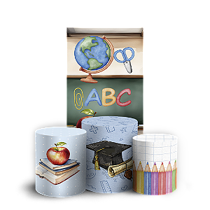 Faixa Lateral e Trio Cilindro Sublimado 3D Vest Facil - Dia Dos Professores