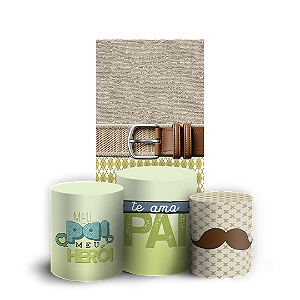 Faixa Lateral e Trio Cilindro Sublimado 3D Vest Facil - Dia Dos Pais