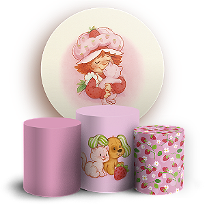 KIT Redondo e Trio - Moranguinho - Sublimado 3D