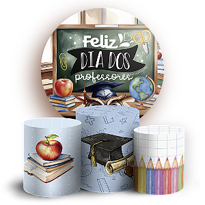 KIT Redondo e Trio - Dia Dos Professores - Sublimado 3D