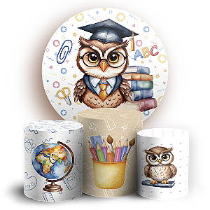 KIT Redondo e Trio - Dia Dos Professores - Sublimado 3D