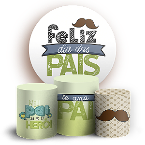 KIT Redondo e Trio - Dia Dos Pais - Sublimado 3D
