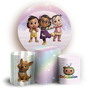 KIT Redondo e Trio - Cocomelon - Sublimado 3D