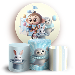 KIT Redondo e Trio - Circo - Sublimado 3D