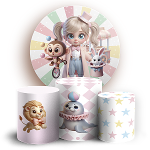 KIT Redondo e Trio - Circo - Sublimado 3D