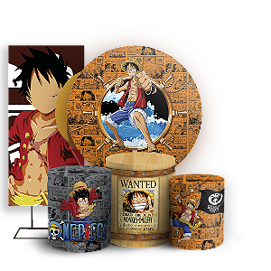 KIT Redondo Trio e Faixa - One Piece - Sublimado 3D
