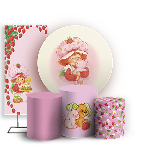 KIT Redondo Trio e Faixa - Moranguinho - Sublimado 3D