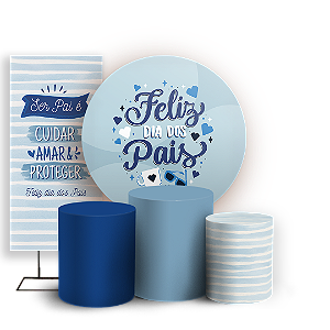 KIT Redondo Trio e Faixa - Dia Dos Pais - Sublimado 3D