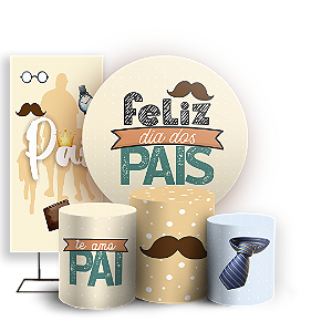 KIT Redondo Trio e Faixa - Dia Dos Pais - Sublimado 3D