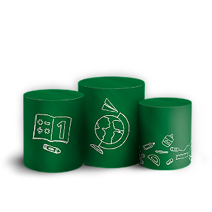 Trio Cilindro - Vuelta a Clases ES - Sublimado 3D