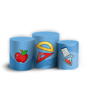 Trio Cilindro - Vuelta a Clases ES - Sublimado 3D