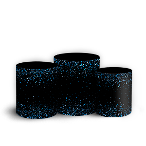 Trio Cilindro - Glitter Feliz Cumpleaños ES - Sublimado 3D