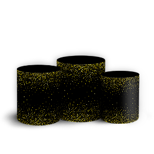 Trio Cilindro - Glitter Feliz Cumpleaños ES - Sublimado 3D