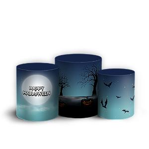 Trio Cilindro - Halloween - Sublimado 3D
