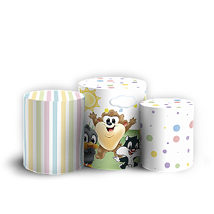 Trio Cilindro - Looney Tunes - Sublimado 3D