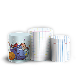 Trio Cilindro - De Vuelta a la Escuela ES - Sublimado 3D