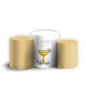 Trio Cilindro - Anjo Batizado - Sublimado 3D