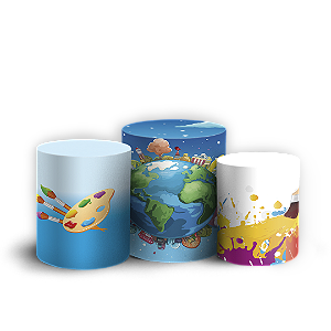 Trio Cilindro - O Maior Pintor Do Mundo - Sublimado 3D