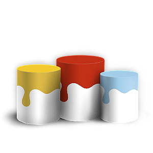 Trio Cilindro - O Maior Pintor Do Mundo - Sublimado 3D